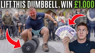 Lift this dumbbell WIN £1000 [upl. by Ariada]