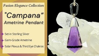 quotCampanaquot Bolivian Ametrine Drop Pendant  Small [upl. by Kravits]