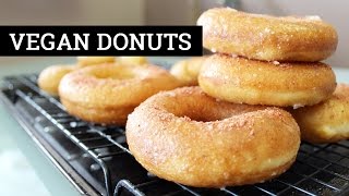 How To Make Vegan Donuts Glazed Fried Yeast Doughnuts  Marys Test Kitchen [upl. by Curry]