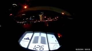 Yamaha YZF R125 Top Speed 137 kmh  AT NIGHT 2016 [upl. by Hurlee977]