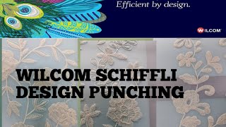 Wilcom Schiffli Design Punching Multi Heads [upl. by Atnim]