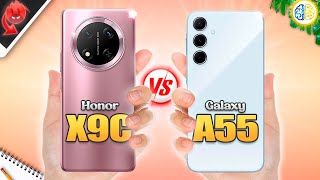 Honor X9C vs Samsung A55⚡Full Review [upl. by Gomar188]