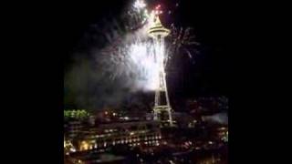 2008 New Years Fireworks at the Space Needle in Seattle [upl. by Feigin]