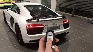 Audi R8 V10 Plus Matte White Audi Exclusive In Depth Details Interior and more [upl. by Thun1]