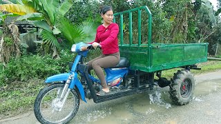 Female Mechanic Manufacturing 3Wheel Vehicle From Old Engines Complete The Whole Car Part 3 [upl. by Connelley]