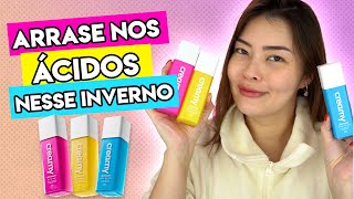 INVERNO❄️ A HORA CERTA DE CAPRICHAR NOS ÁCIDOS ESFOLIANTES NO SEU SKINCARE✨ [upl. by Ardnossac]