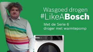 Energiezuinig drogen met Bosch Serie 6 warmtepompdroger [upl. by Ikkim]