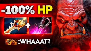 100 HP with AXE ULTIMATE 🔥 Axe 735 Dota 2 [upl. by Tiphani236]