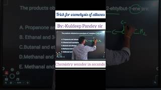 Trick for ozonolysis of alkenes class 12 chemistry best trick chemistryolympiad jee iitjee [upl. by Dagmar]