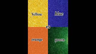 Yellow vs blue vs orange vs green 💅 👠 💍 📱 shorts [upl. by Glenna]