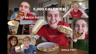 5000 CALORIE CHALLENGE  ANOREXIC vs FOOD [upl. by Chivers]