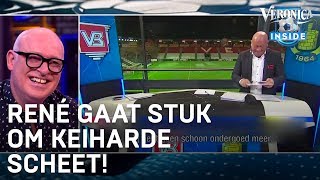 René gaat stuk om keiharde scheet op live TV  VERONICA INSIDE [upl. by Akiehsat]