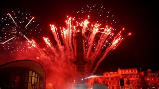 Emotionaler Jahresauftakt Warnemünder Turmleuchten 2024 [upl. by Reid279]