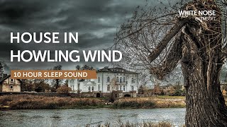 Creaky House in Howling Wind Sleep Sound  10 Hours  Black Screen [upl. by Nyrehtak155]