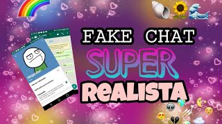 O FAKE CHAT MAIS REALISTA IDÊNTICO AO WHATSAPP QUE JÁ VI 🌻😊 [upl. by Eldred]