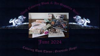 Adult Coloring Books amp Art Supplies Haul  June 2024 [upl. by Apollo]