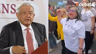 Está en su derecho dice AMLO sobre presencia de Norma Piña en protesta contra reforma judicial [upl. by Eradis]