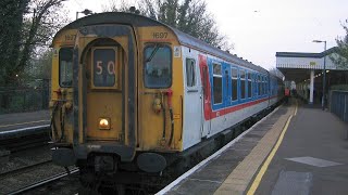 UK At Broadstairs two Southeastern Class 4114CEP EMUs depart ECS after arrival from Victoria [upl. by Airretnahs]