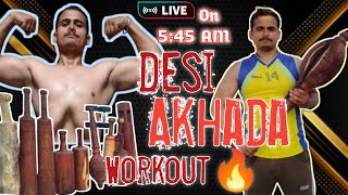 Desi Akhada Workout  Fat Loss Exercise 🛑 Live With Mukund 💪🔥 live fitness india [upl. by Joy]