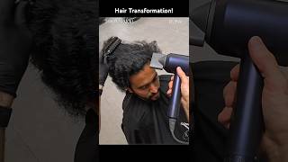 Crazy Curly to Straight Hair  Men’s Hair transformation shorts wedding beauty [upl. by Lanni867]