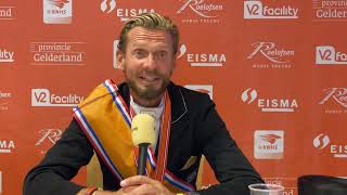 Interview Edward Gal Nederlands kampioen dressuur met Toto JR [upl. by Ehcnalb]