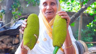 গাছের কচি এঁচোড়ের সেরা রেসিপি  How to clean and cook mutton style green jackfruit curry by villfood [upl. by Gaudette]