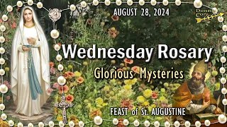 🌹WEDNESDAY Rosary🌹FEAST of St AUGUSTINE Glorious Mysteries AUGUST 28 2024 Scenic Scriptural [upl. by Eserehs]