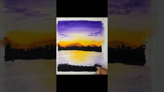 Doms oil pastel drawing😊art scenery drawing subscribe shortvideo oilpastel shorts [upl. by Dorice]