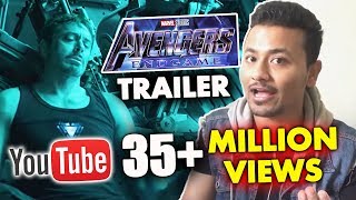 AVENGERS 4 ENDGAME Trailer Creates Record  35 MILLION VIEWS [upl. by Kalindi]