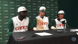 University of Miami baseball players talk about sweep of North Carolina [upl. by Agnesse785]