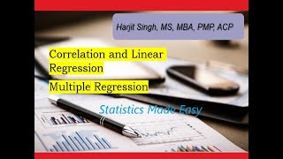 Learning Statistics Correlation Linear Regression and Multiple Regression [upl. by Mechling]