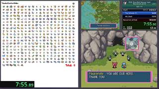 Pokemon Mystery Dungeon Blue Rescue Team Recruit em all Speedrun in 673556 Part 1 [upl. by Nah807]