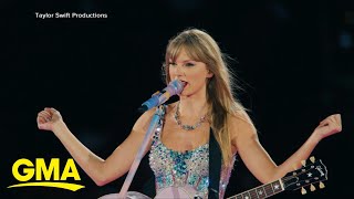 Taylor Swifts Eras Tour coming to movie theaters l GMA [upl. by Einnok]