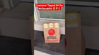 DoorDash Customer Tipped 4 For McDonald’s 🍟🍔🥤🚙 shorts fooddelivery gigworker fastfood [upl. by Yrbua]