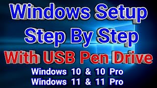 How to install windows 10 step by step in Bangla 2023  Windows setup from usb pen drive Bangla [upl. by Balkin418]