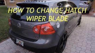 HOW TO CHANGE REAR WIPER BLADE ON A MK5 GTI  HOW TO [upl. by Garry616]