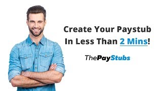 Learn How To Create A Paystub In Less Than 2 Minutes [upl. by Eirallam]