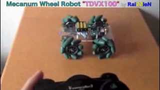 Mecanum Wheel Robot quotTDVX100quot [upl. by Sadick896]