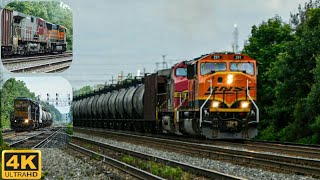 Railfanning Ashtabula OH BNSF SD75IBNSF Fakebonnet Lead K160 HornshowsMore 8819 [upl. by Ardnaeel190]