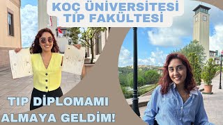 KOÇ TIP DİPLOMAMI ALMAYA KAMPÜSE GELDİM  VLOG [upl. by Britteny]