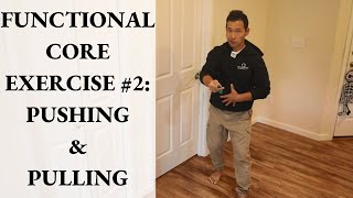 Functional Core Exercise For Back Pain amp Tight Hip Flexors 2 PUSHING amp PULLING [upl. by Nnahteb694]