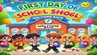 First Day of School Song  Fun Kids Song  Back to School Music Video [upl. by Isied]