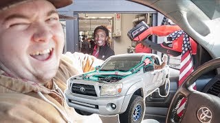 We Supercharged his Tacoma with a LEAF BLOWER [upl. by Dorri]