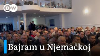 Oko 1000 vjernika na bajramnamazu u Kelnu “Biti aktivan i promovisati dobro” [upl. by Annekam]