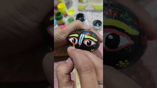 Shaligram Narayan painting on stone shortvideo shorts painting art youtubeshorts [upl. by Calica]