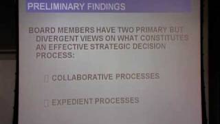 quotBoard Level Strategic DecisionMaking Process characteristics and Contextquot by Bernard Bailey DM [upl. by Souvaine]