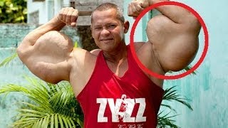 Arlindo de Souza the Brazilian Hulk with 29 inch Biceps [upl. by Arinaj]