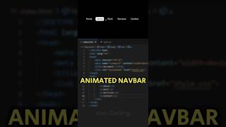 Animated Navbar using Html amp Css [upl. by Rube]