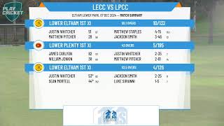 Lower Eltham 1st XI v Lower Plenty 1st XI [upl. by Suinuj]