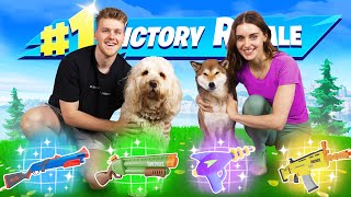 We let DOGS control our Fortnite game [upl. by Corwun354]